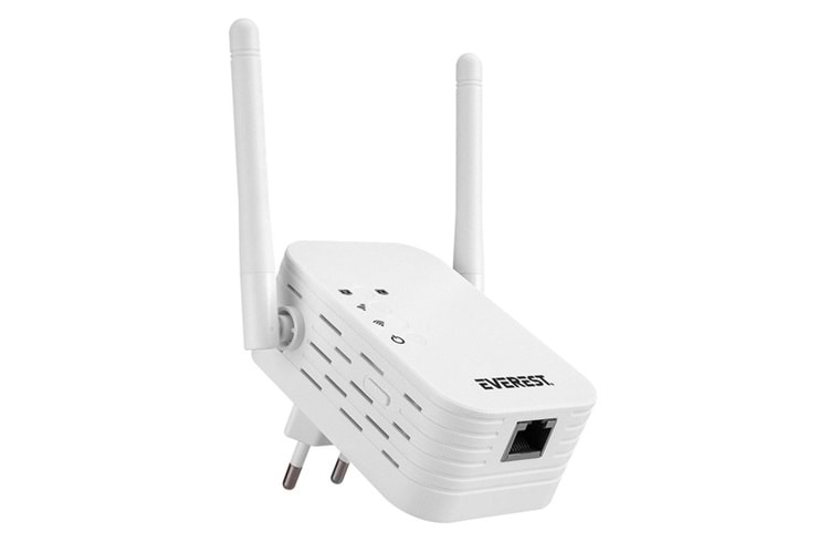Everest EWR-N302 2.4GHz 300Mbps 1xWAN/LAN Port 2x2dBi Anten Repeater+AP Kablosuz Menzil Genişletici