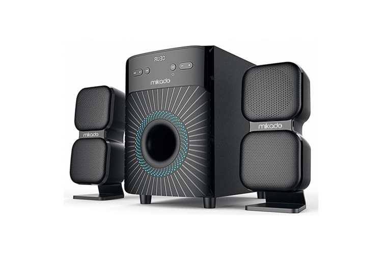 Mikado MD-360BT 2+1 38W BT/AUX/USB/FM/LED Ekran Multimedia Speaker