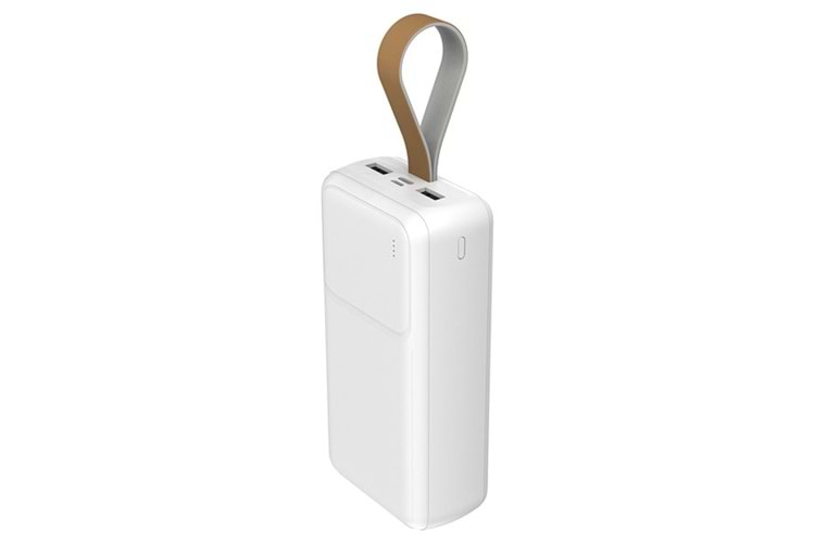 S-LINK G310 30000mAh 2*USB+Type-C+Micro Beyaz Taşınabilir Pil Şarj Cihazı Powerbank