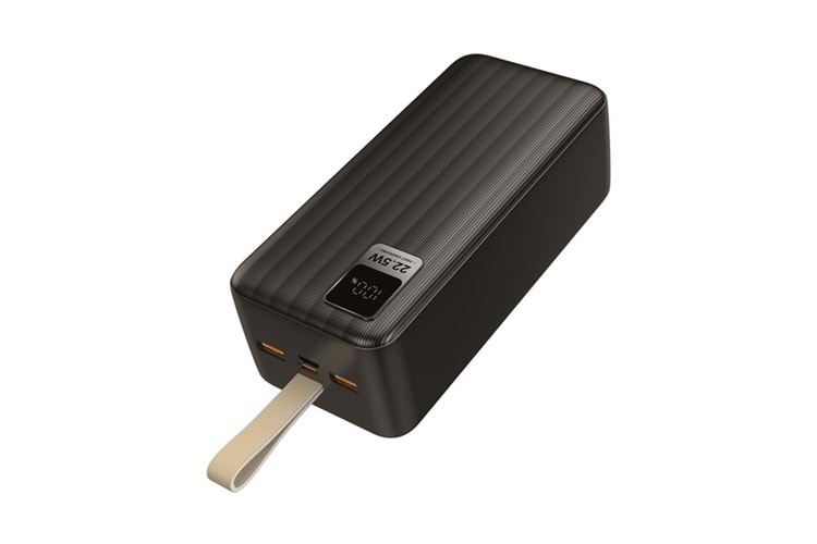 S-LINK G430 40000mAh Micro+Type-C+USB PD20W+QC3.0 18W Siyah LCD Taşınabilir Pil Şarj Cihazı Powerbank