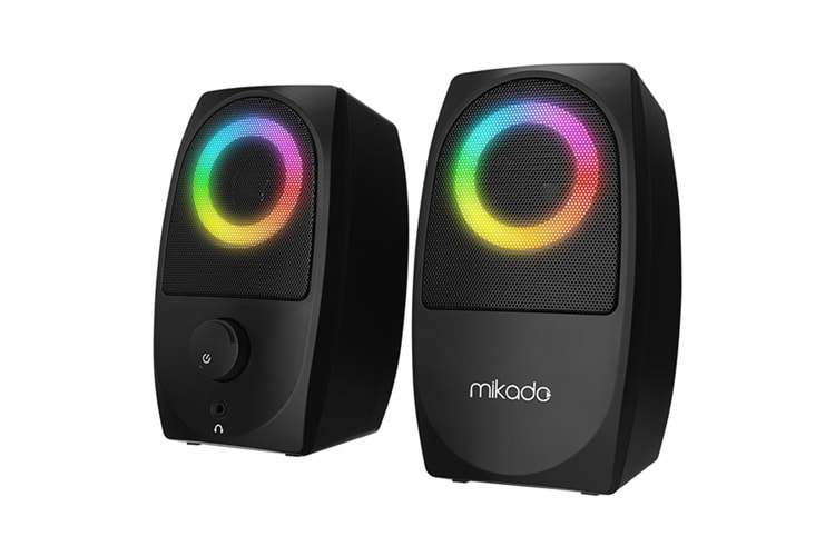 MIKADO MD-90R 2.0 5W * 2 Siyah Bluetooth RGB 2.0 Gaming Speaker