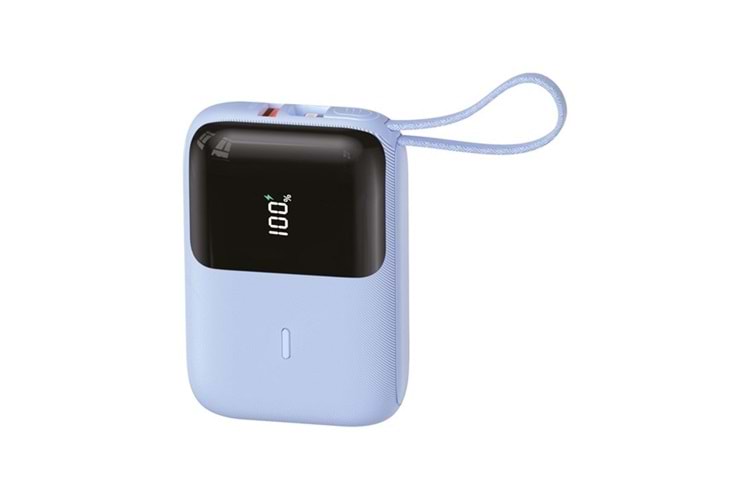 S-LINK P109M 10000mAh PD20W+QC18W+HSC22.5W Beyaz LCD Taşınabilir Pil Şarj Cihazı Powerbank