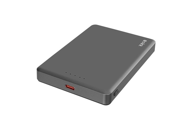S-LINK MG110 10000mAh PD20W Magsafe 15W Kablosuz Type-C Gri Taşınabilir Metal Şarj Cihazı Powerbank