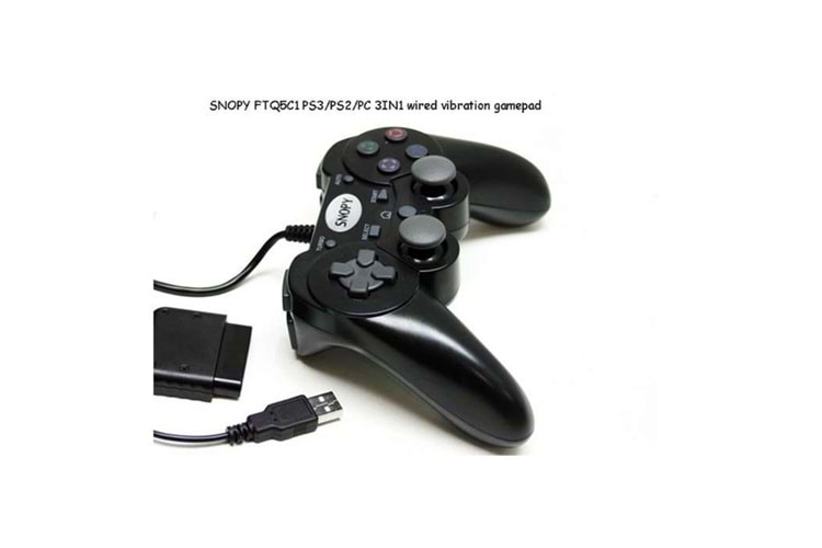 Snopy FTQ5C1 PC/PS2/PS3 3 in 1 Joypad