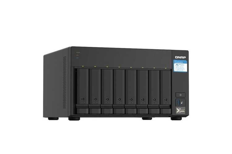 QNAP TS-832PX-16G ALPINE AL324 QC 16GB RAM- 8-diskli Nas Server (Disksiz)