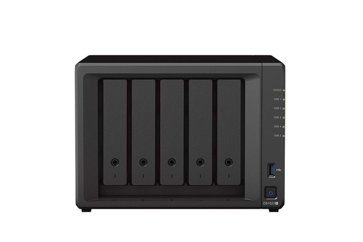 SYNOLOGY DS1522-16G PLUS RYZEN R1600 16GB RAM- 5-diskli Nas Server (Disksiz)