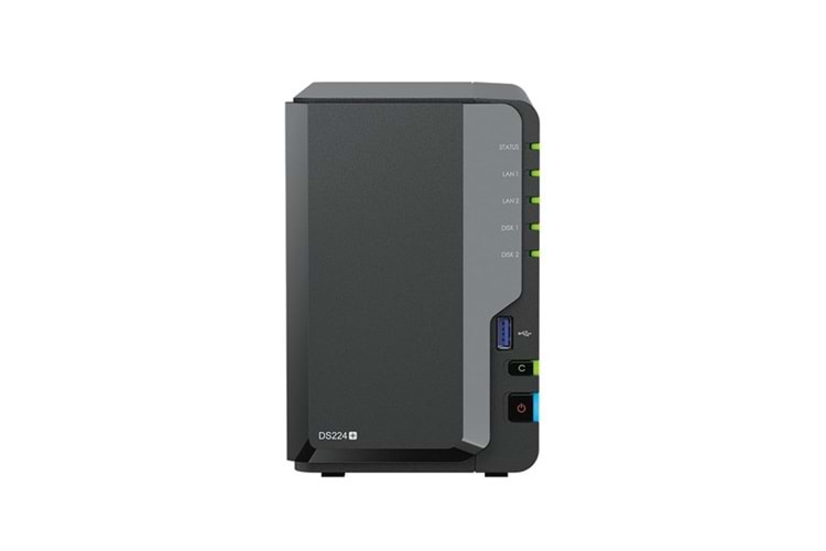 SYNOLOGY DS224-6G PLUS CELERON QC- 6GB RAM- 2-diskli Nas Server (Disksiz)	