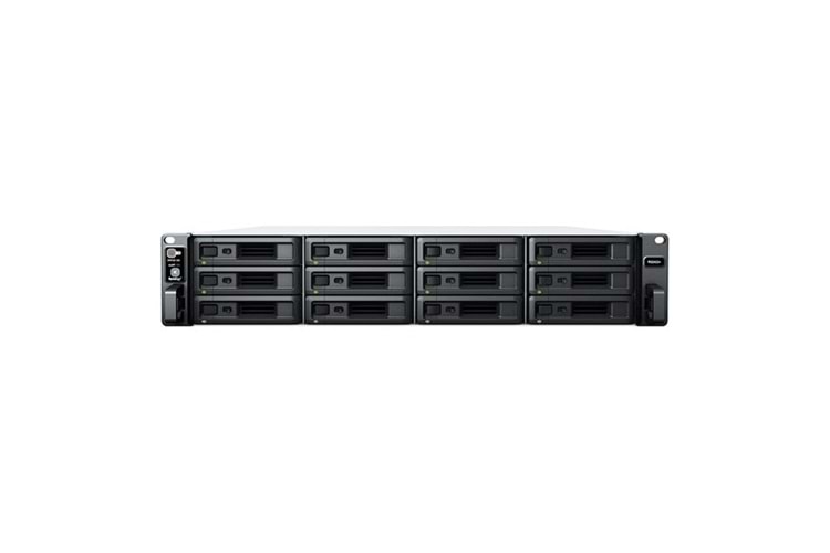 SYNOLOGY RS2423 PLUS RYZEN V1780B-16GB DDR4 ECC UDIMM-12-Diskli Rack Nas Sunucu (Disksiz)