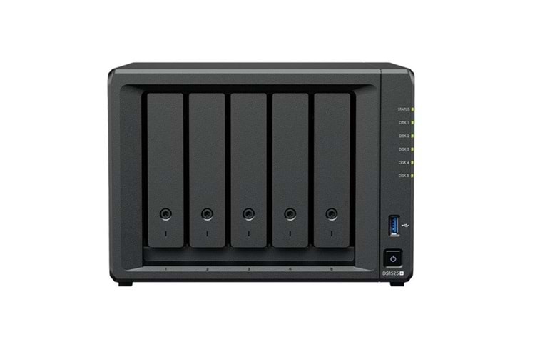 SYNOLOGY DS1525 PLUS RYZEN V1500B 24GB RAM- 5-diskli Nas Server (Disksiz)