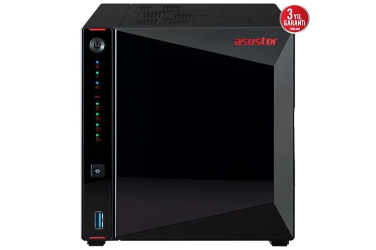 ASUSTOR AS5404T-8GB CELERON N5105-8GB RAM-2-diskli Nas Sunucu (Disksiz)
