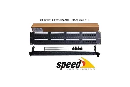 SPEED 2U 48port Cat6 Utp Patch Panel SP-CU648