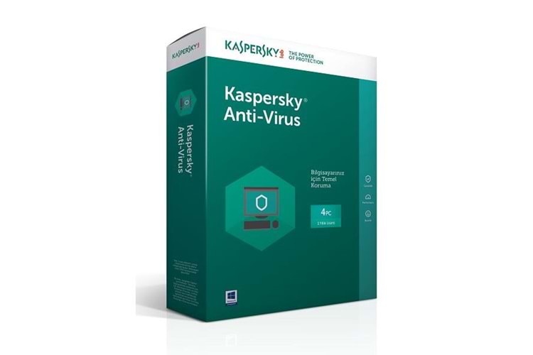 KASPERSKY Antivirüs Trk Kutu 1yıl 4kullanıcı
