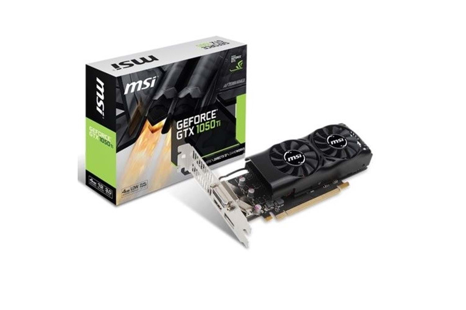 MSI GTX1050Ti 4GB 4GT LP DDR5 128bit HDMI DVI DP PCIe 16X v3.0 Low Profile