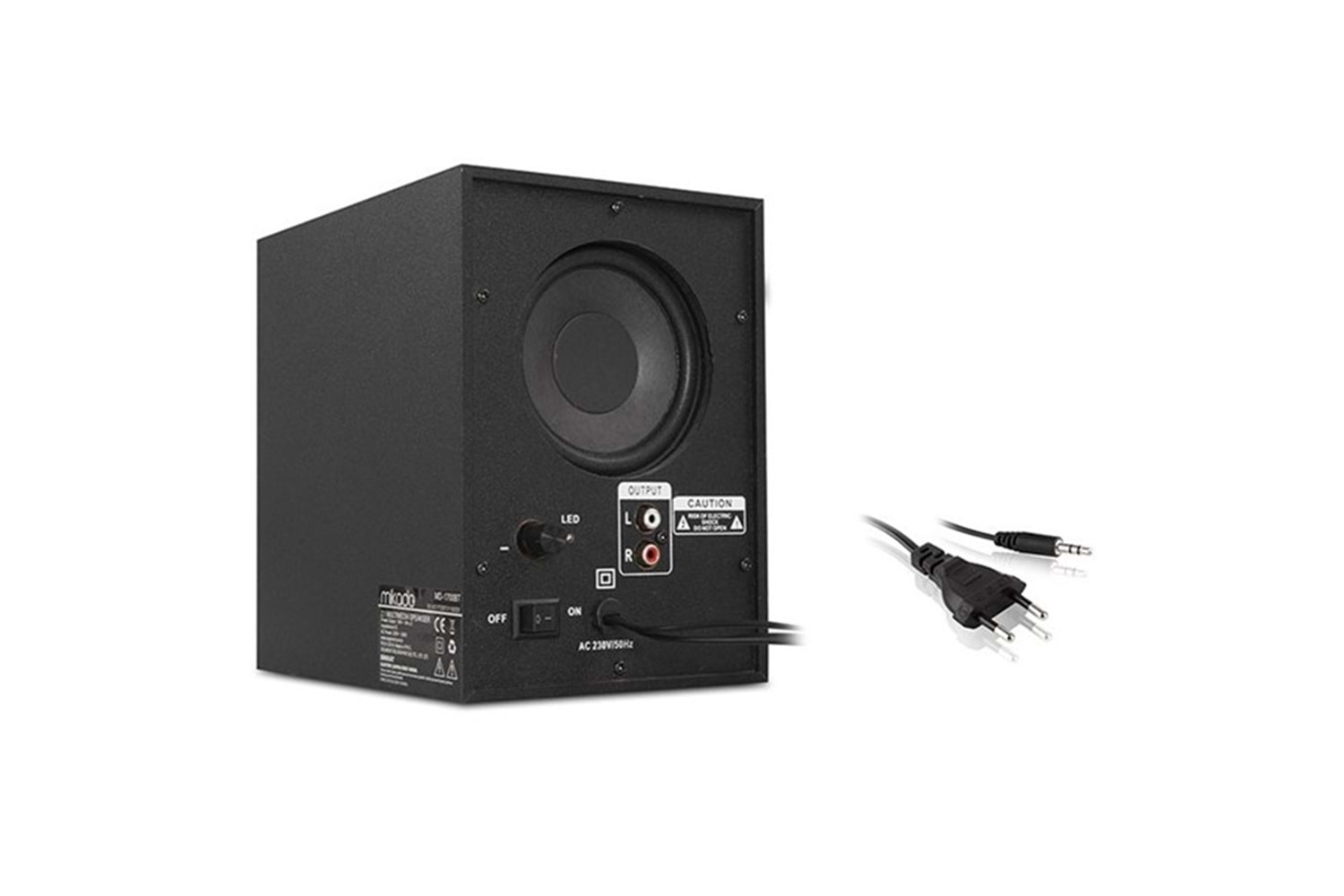 MIKADO MD-1700BT 2+1 Bluetooth+USB-SD-FM Siyah 16w Uzaktan Kumandalı Hoparlör