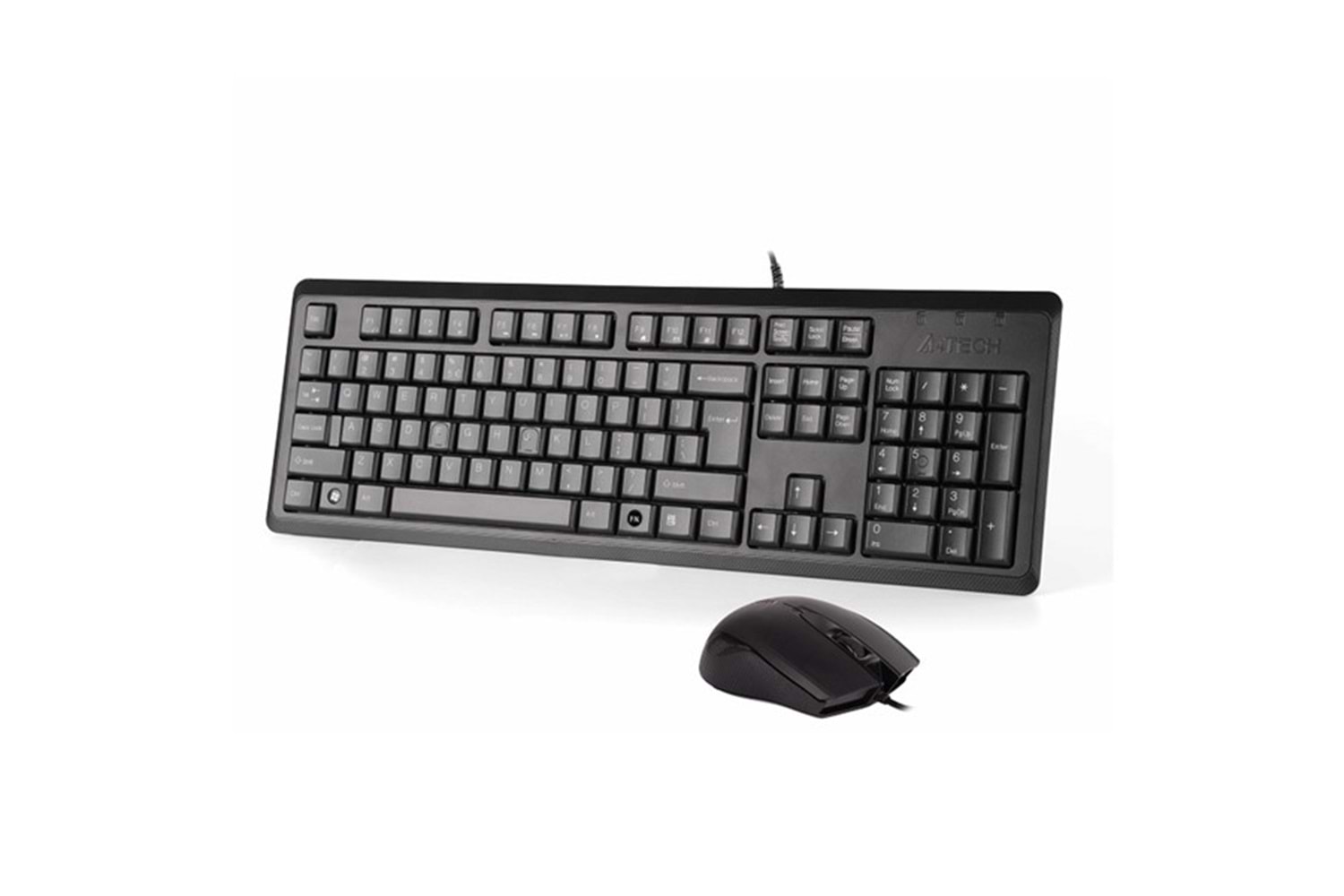 A4 TECH KR-9276 USB Q Trk Optic Mouse Suya Dayanıklı Siyah Multimedya Klavye - Mouse Set