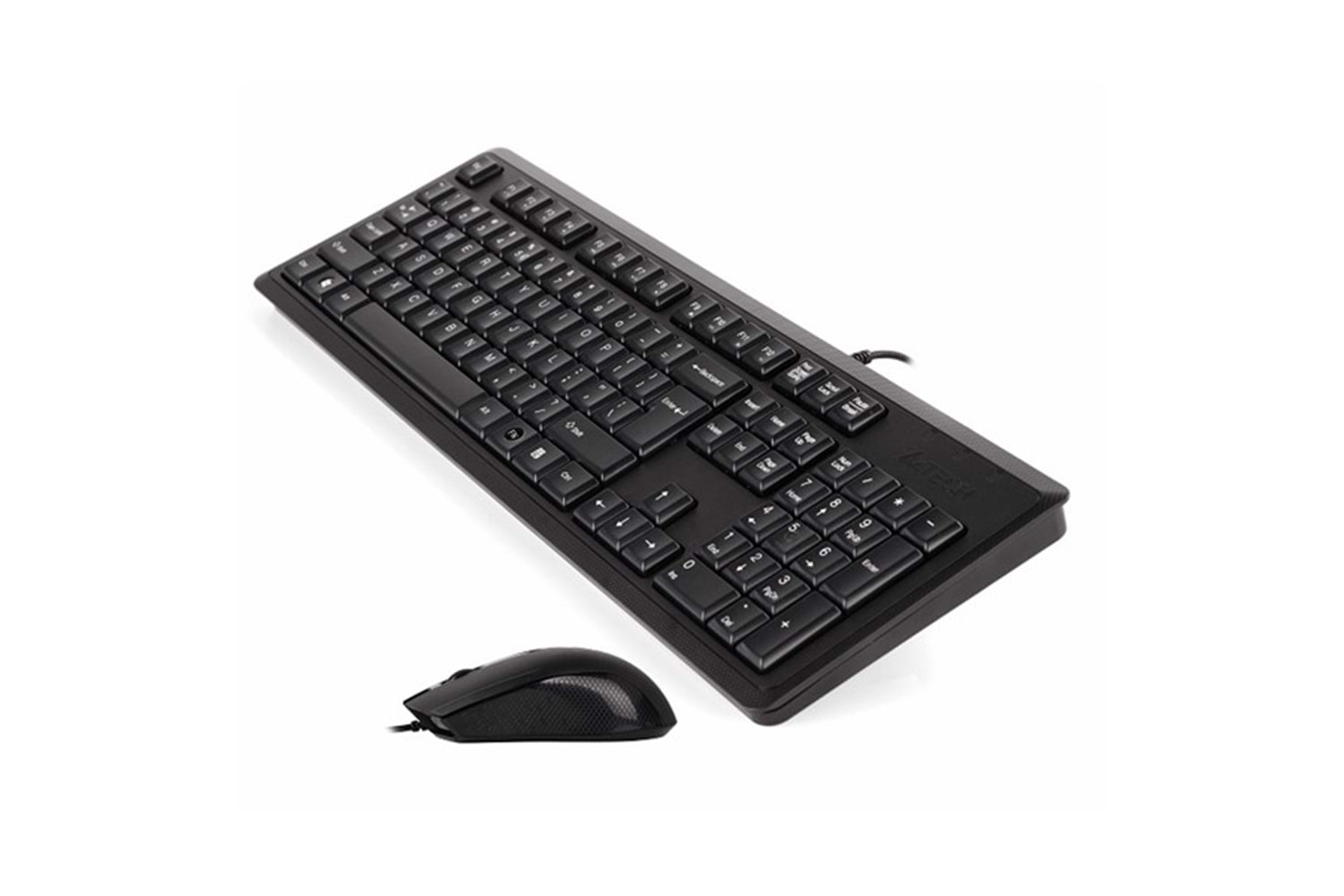 A4 TECH KR-9276 USB Q Trk Optic Mouse Suya Dayanıklı Siyah Multimedya Klavye - Mouse Set