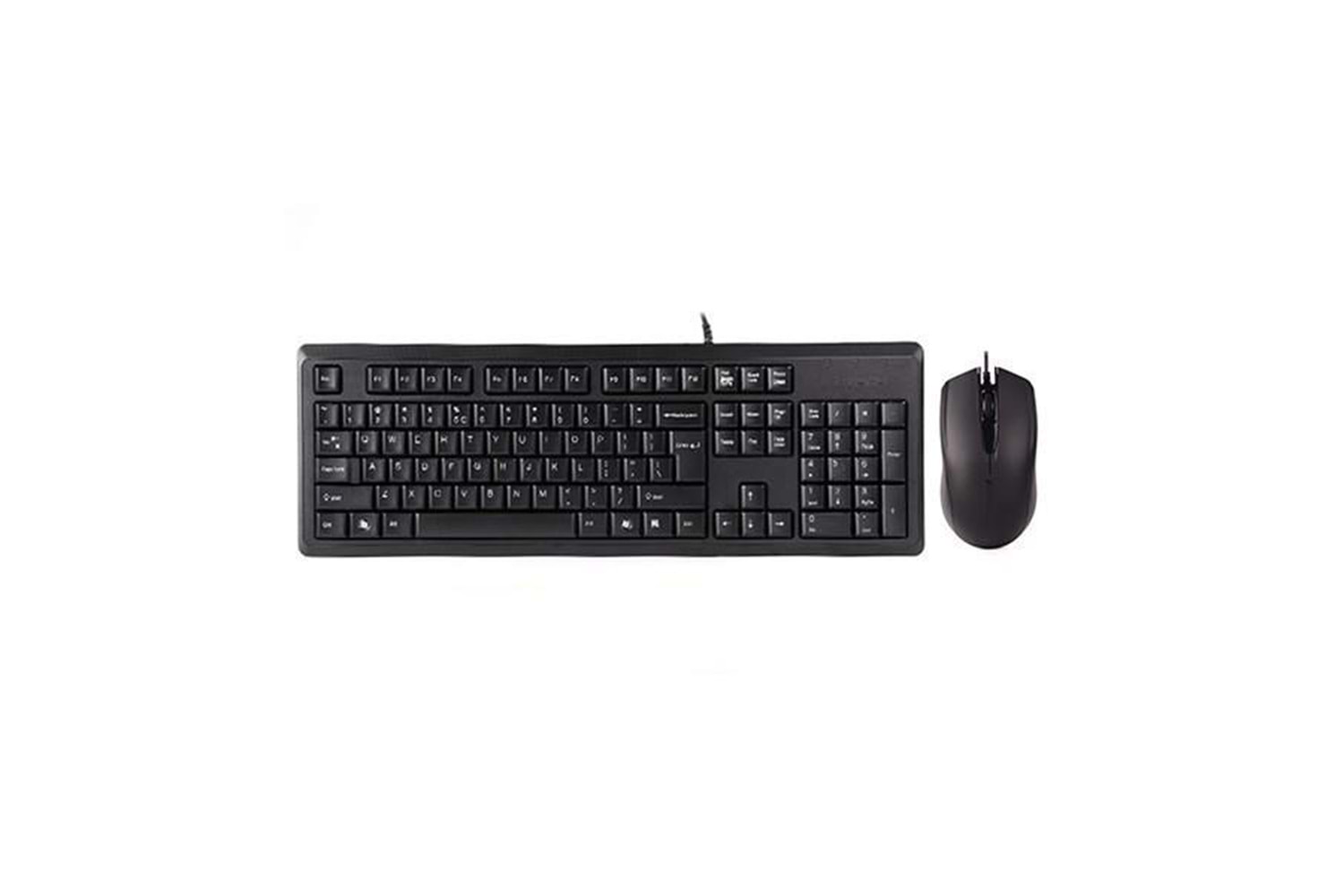 A4 TECH KR-9276 USB Q Trk Optic Mouse Suya Dayanıklı Siyah Multimedya Klavye - Mouse Set