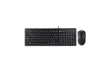 A4 TECH KR-9276 USB Q Trk Optic Mouse Suya Dayanıklı Siyah Multimedya Klavye - Mouse Set