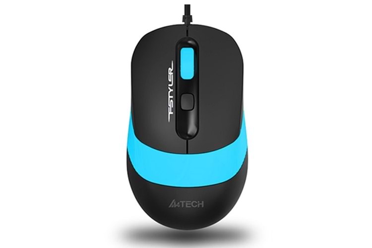 A4 TECH FM10 USB 1600dpi Optic Siyah/Mavi Mouse