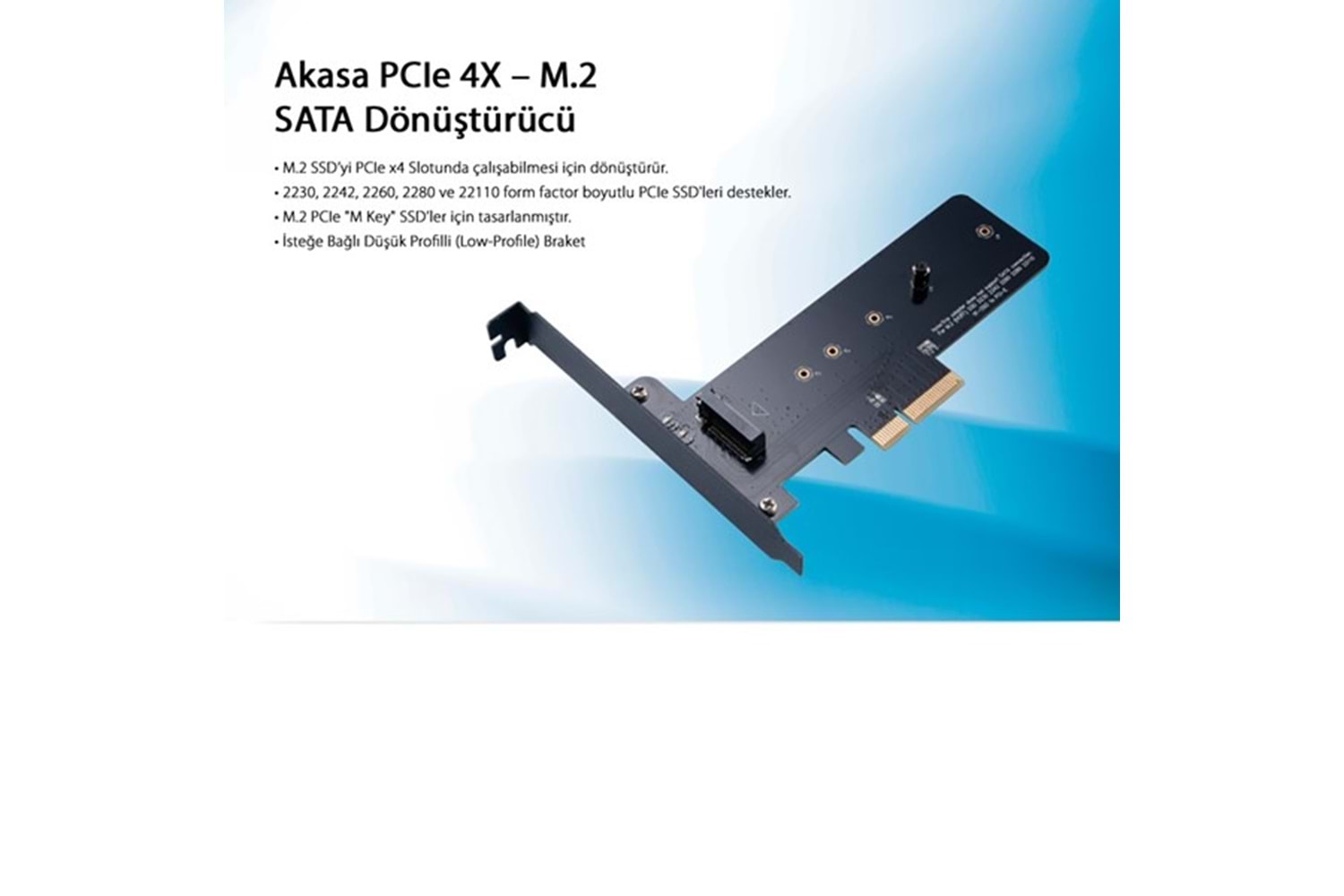 AKASA AK-PCCM2P-01 PCIe M2 Sata Çevirici Kart