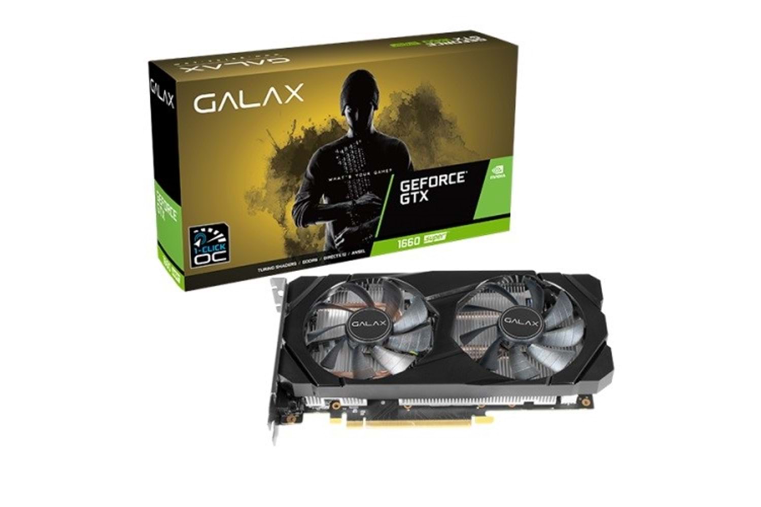 GALAX GTX1660 SUPER 6GB EX-1 CLICK OC 60SRL7DSY91S GDDR6 192bit HDMI DP PCIe 16X v4.0