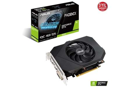 ASUS GTX1650 4GB PH-GTX1650-O4GD6-P GDDR6 128bit HDMI DVI DP PCIe 16X v3.0