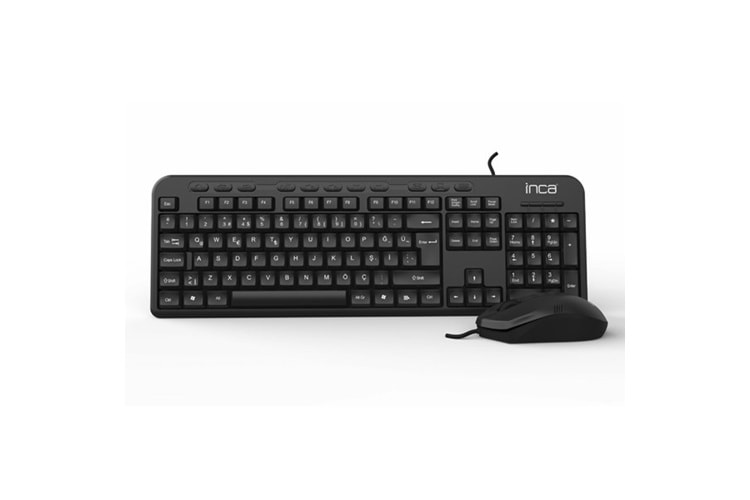 INCA IMK-375T Q Türkçe USB Multimedya Siyah Klavye+ Mouse