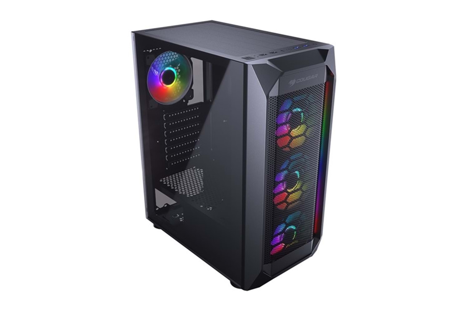 COUGAR 650W 80+ MX410 MESH-G CGR-5VM6B-MESH-G-RGB GAMING MID-TOWER PC KASASI