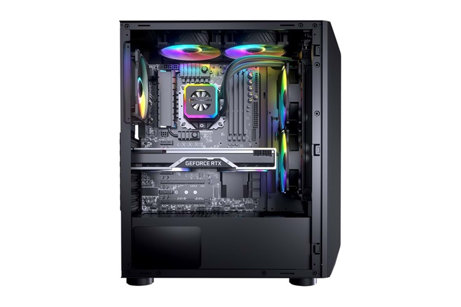 COUGAR 650W 80+ MX410 MESH-G CGR-5VM6B-MESH-G-RGB GAMING MID-TOWER PC KASASI