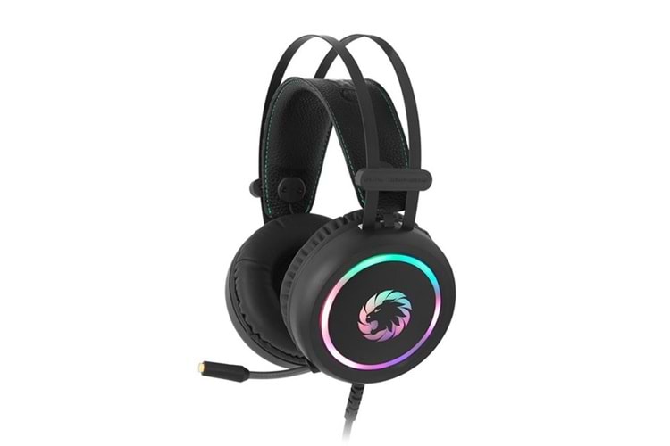 GAMEMAX HG3500 Stereo USB Led Aydınlatma Siyah Gaming Mikrofonlu Kulaklık