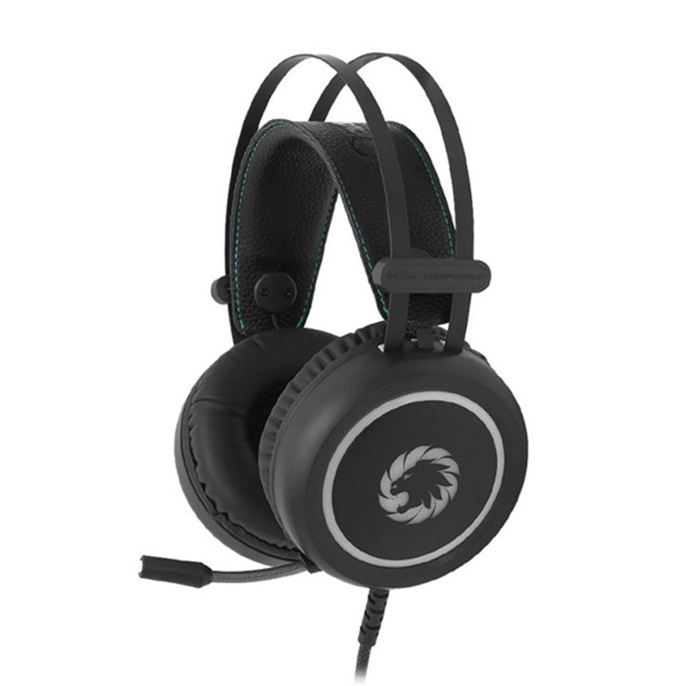 GAMEMAX HG3500 Stereo USB Led Aydınlatma Siyah Gaming Mikrofonlu Kulaklık