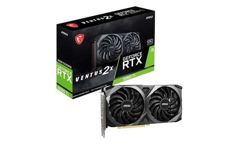 MSI RTX3060TI 8GB VENTUS 2X OCV1 LHR GDDR6 256bit HDMI DP PCIe 16X v4.0