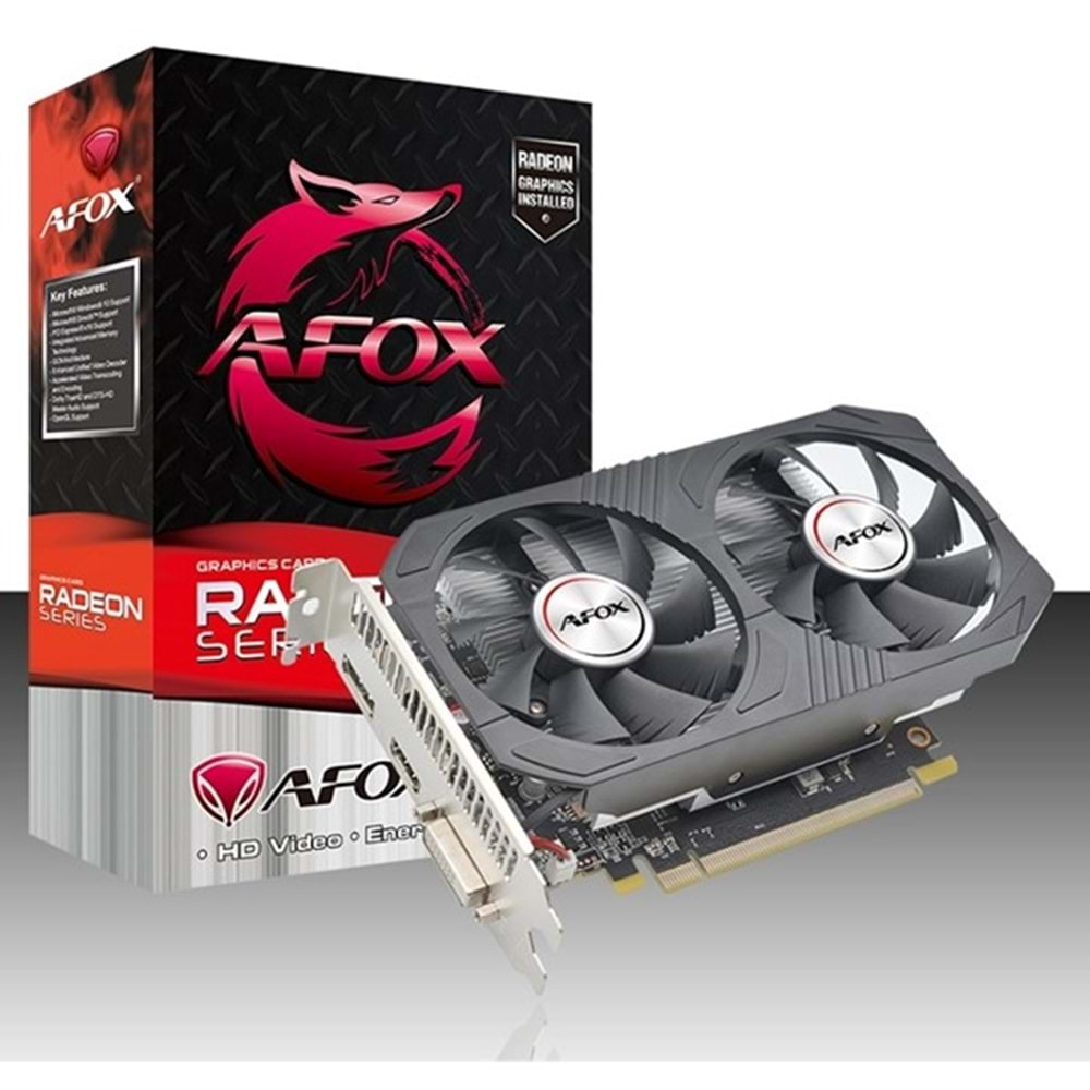 AFOX RX550 4GB AFRX550-4096D5H4-V6 GDDR5 128bit HDMI DVI DP PCIe 16X v3.0