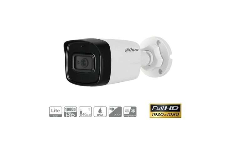 DAHUA 2MP BULLET 3.6MM HAC-HFW1200TL-0360B 40metre AHD Kamera