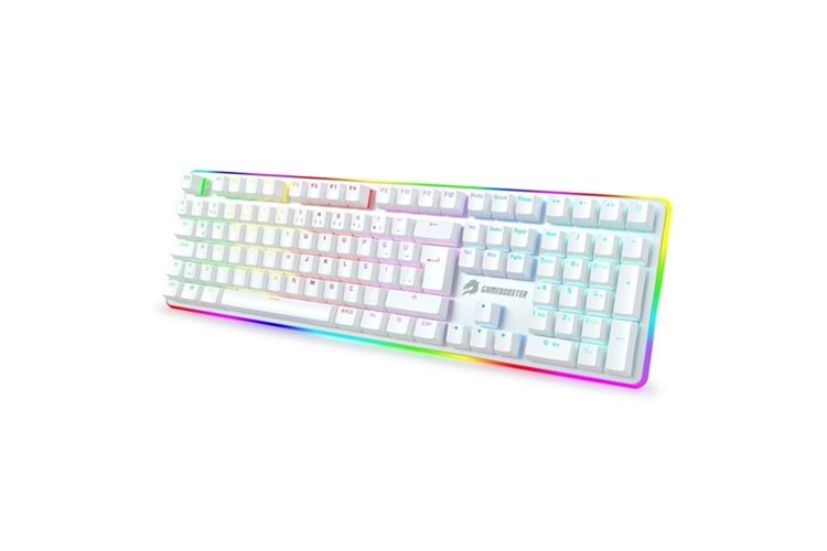 GameBooster G918 USB Q Trk RGB Mekanik Beyaz Gaming Klavye GB-G918R-WH