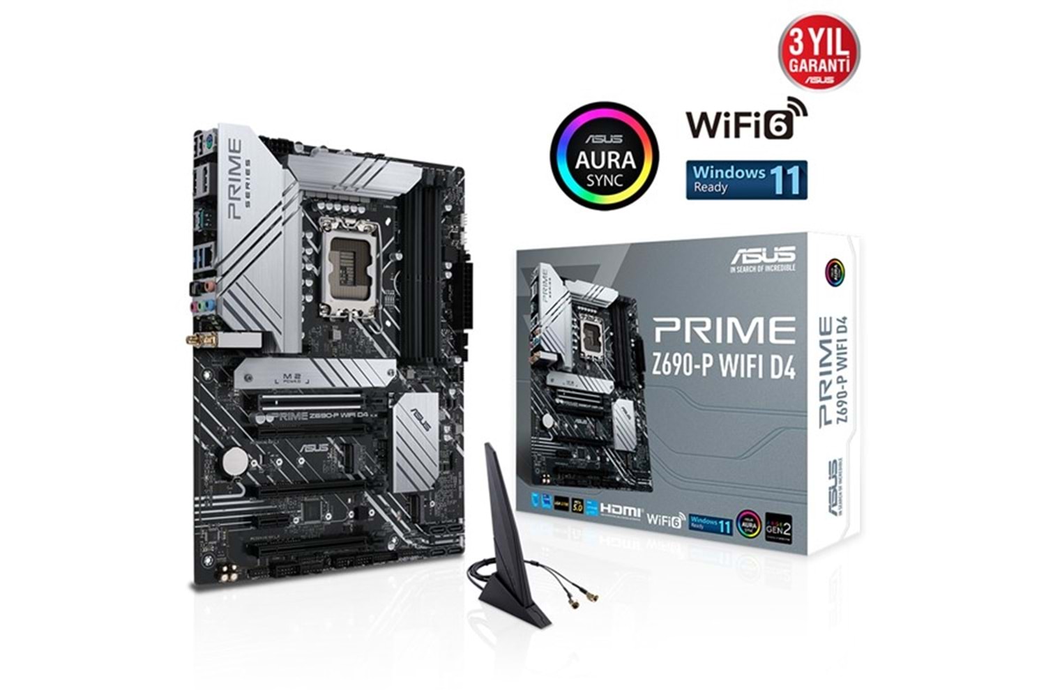 ASUS PRIME Z690-P WIFI D4 DDR4 M2 PCIe NVME HDMI DP PCIe 16X v5.0 1700p mATX