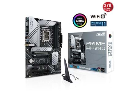 ASUS PRIME Z690-P WIFI D4 DDR4 M2 PCIe NVME HDMI DP PCIe 16X v5.0 1700p mATX