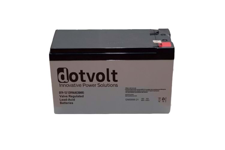 DOTVOLT 12v 9amper DT9-12 Kuru Tip Akü
