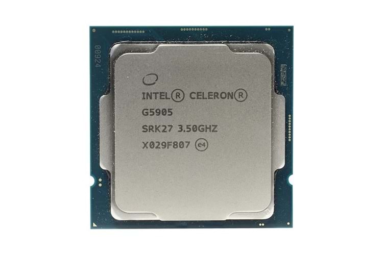 INTEL Celeron G5905 4MB 2çekirdekli O/B UHD610 1200p 58w Kutusuz Fansız