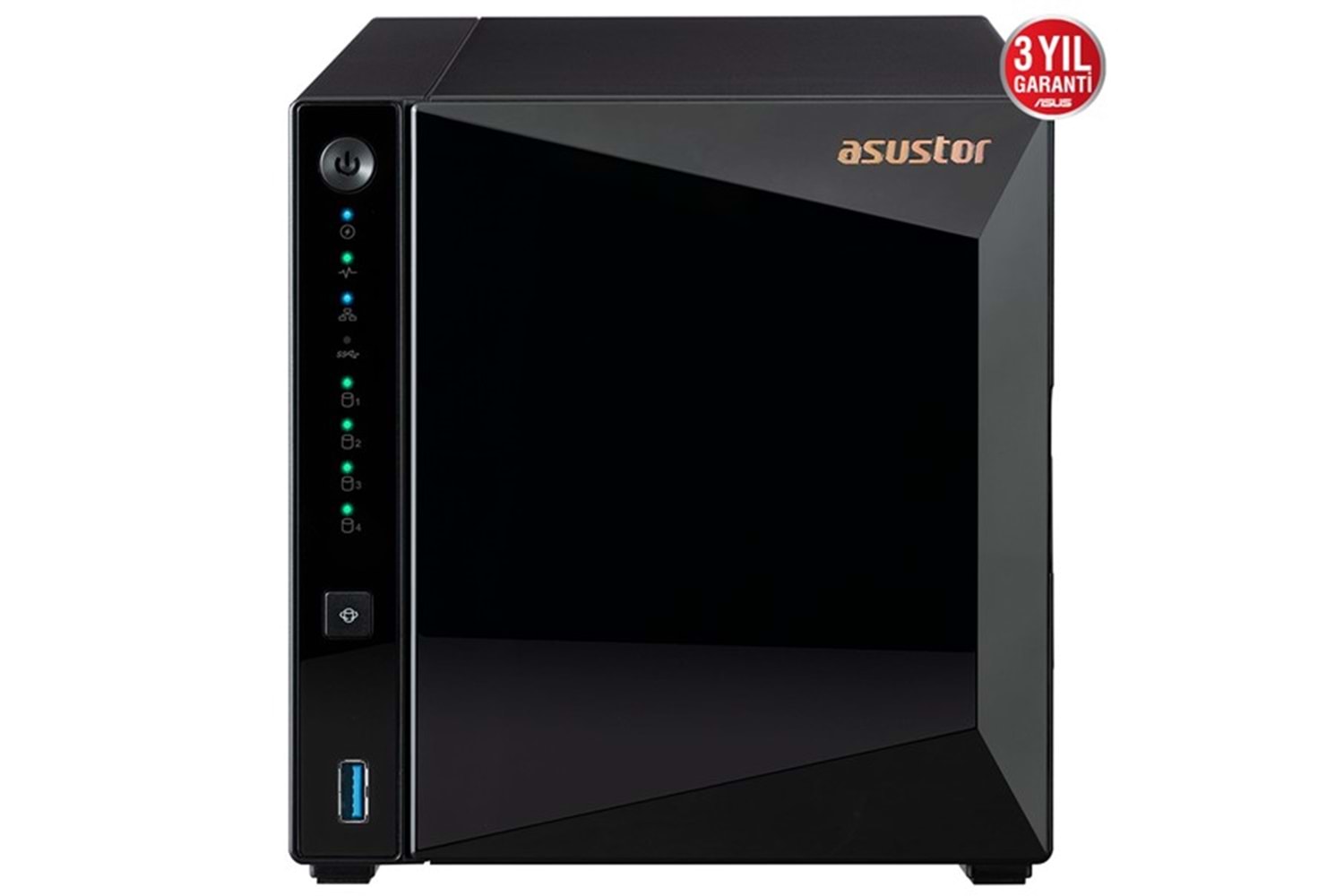 ASUSTOR AS3304T REALTEK QC 2 GB RAM- 4-diskli Nas Server (Disksiz)
