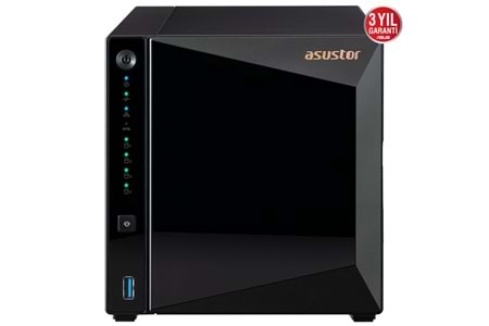 ASUSTOR AS3304T REALTEK QC 2 GB RAM- 4-diskli Nas Server (Disksiz)