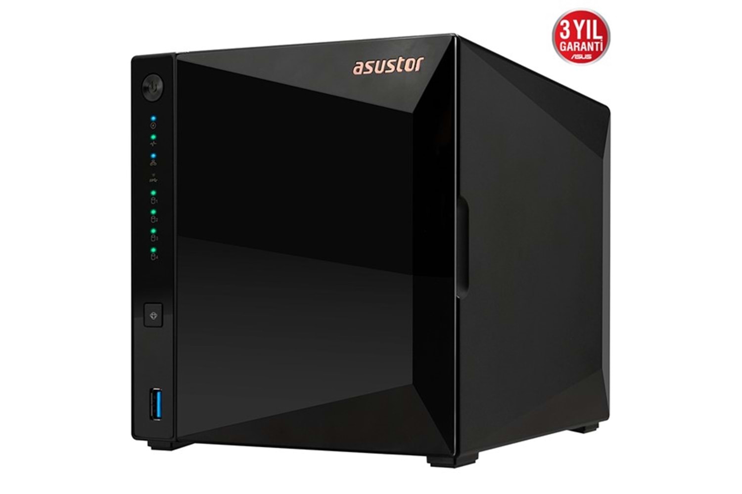 ASUSTOR AS3304T REALTEK QC 2 GB RAM- 4-diskli Nas Server (Disksiz)