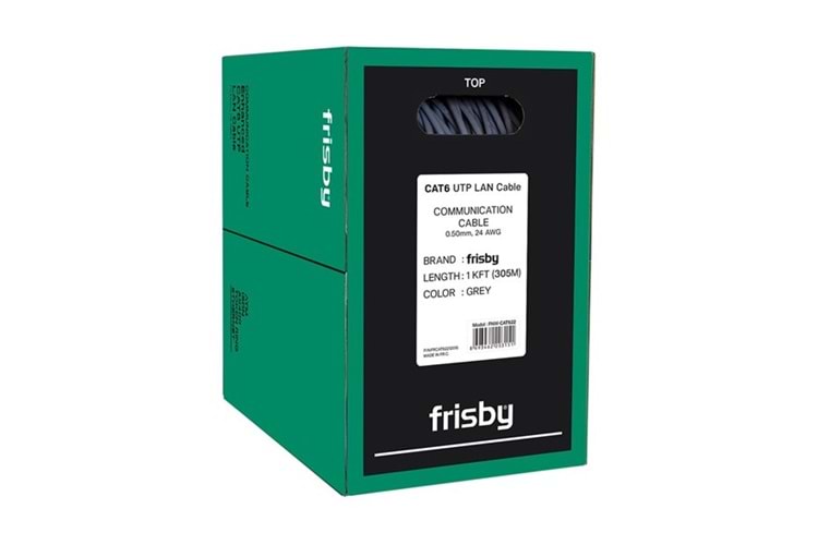 FRISBY CAT6 Utp 24AWG 305m Kablo FNW-CAT622