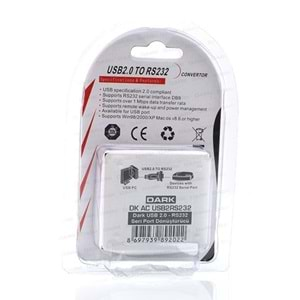 DARK DK-AC-USB2RS232 USB'den RS232 (Seri) Çevirici