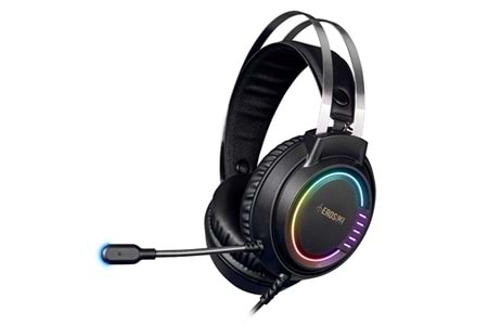 GAMDIAS EROS-M3 Stereo USB Led Aydınlatma Siyah (PC-PS4) Gaming Mikrofonlu Kulaklık