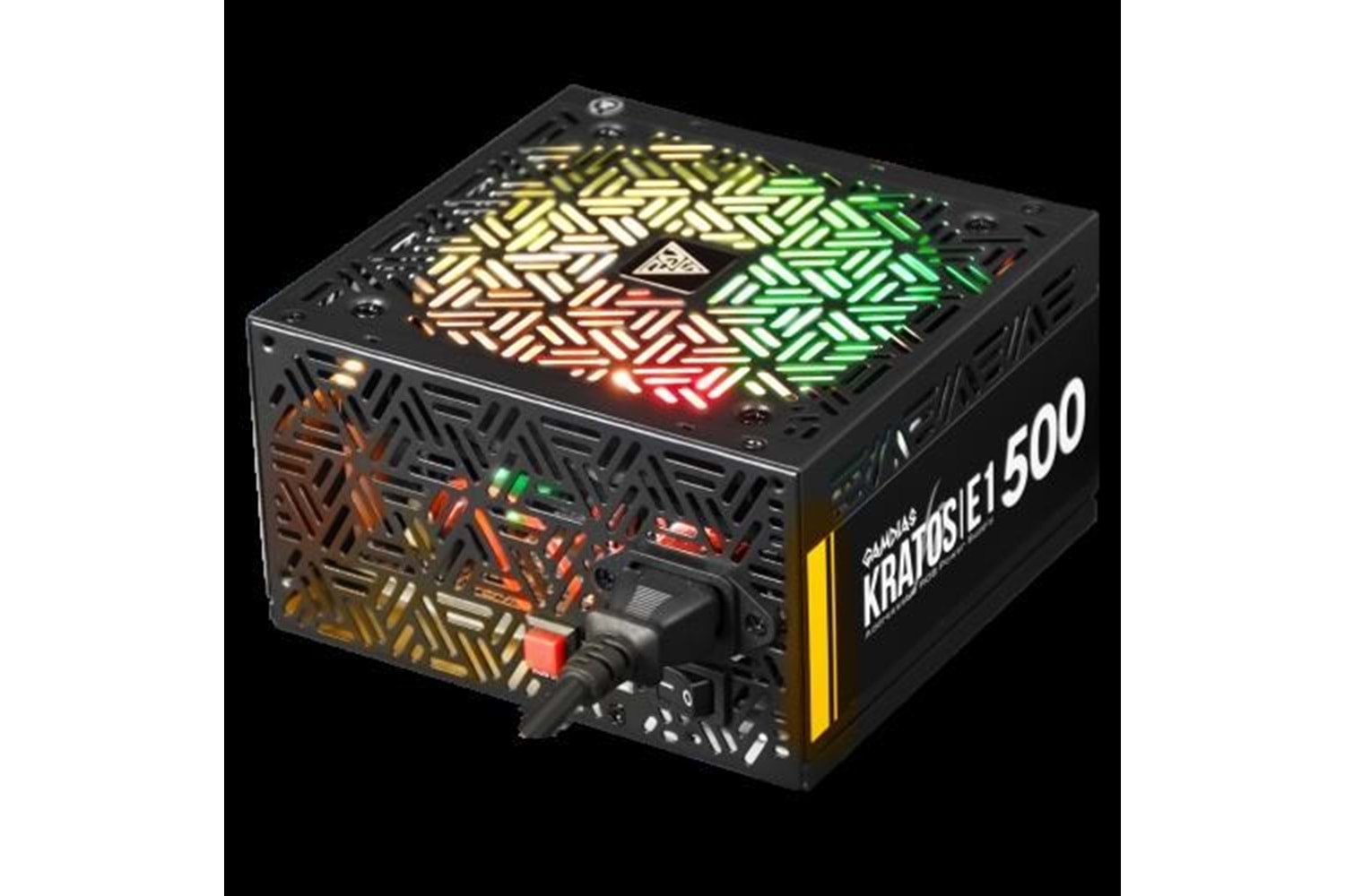 GAMDIAS 500W 80 KRATOS E1-500 12cm RGB Fanlı Power Supply
