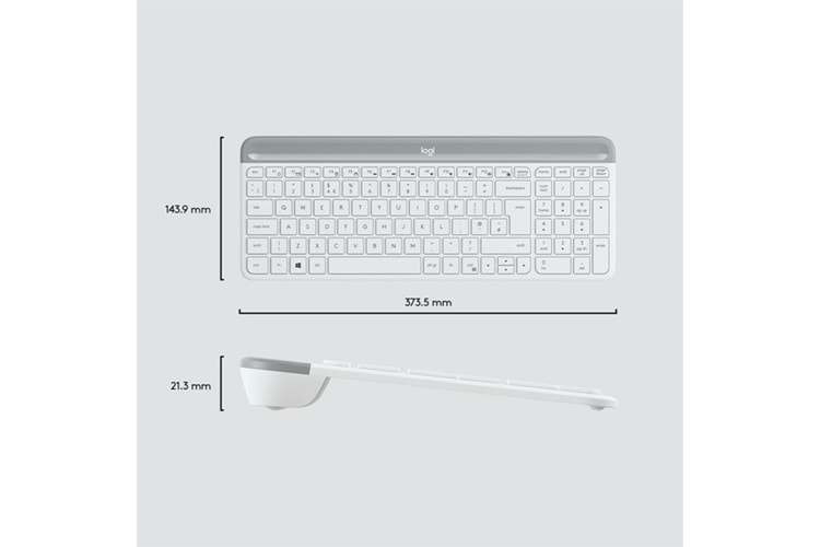 LOGITECH MK470 Kablosuz Q Trk Beyaz Multimedya Klavye - Mouse Set 920-009436