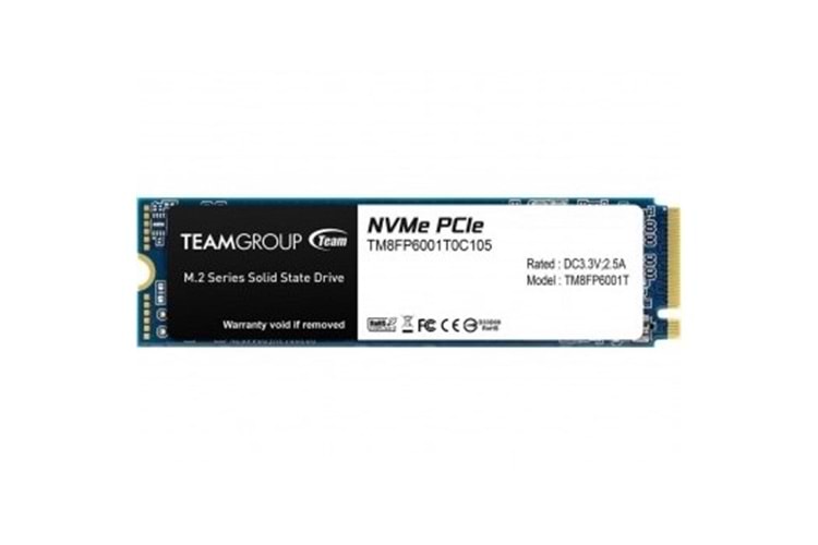TEAM 256GB MP33 TM8FP6256G0C101 1600- 1000MB/s M2 PCIe NVMe Gen3 Disk