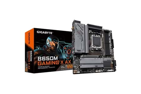 GIGABYTE B650M GAMING X AX WIFI-6E DDR5 HDMI DP PCIe 16X v4.0 AM5 mATX