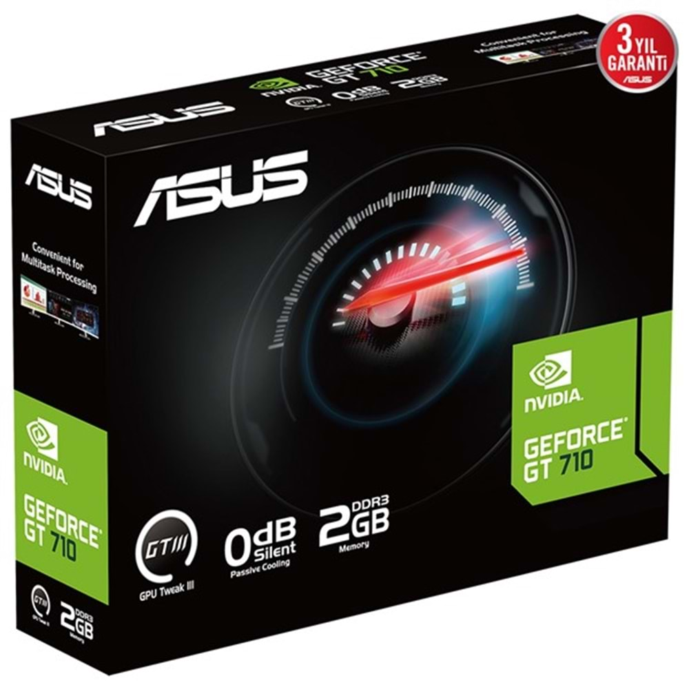 ASUS GT710 2GB GT710-SL-2GD3-BRK-EVO DDR3 64bit HDMI DVI PCIe 16X v2.0